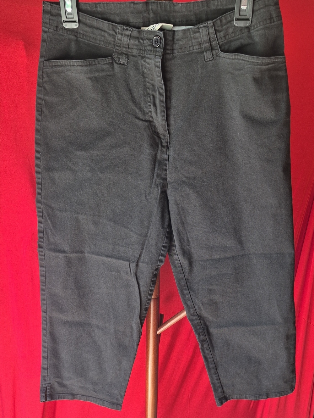 Basic Editions Black Ankle-Length Capris Size 14